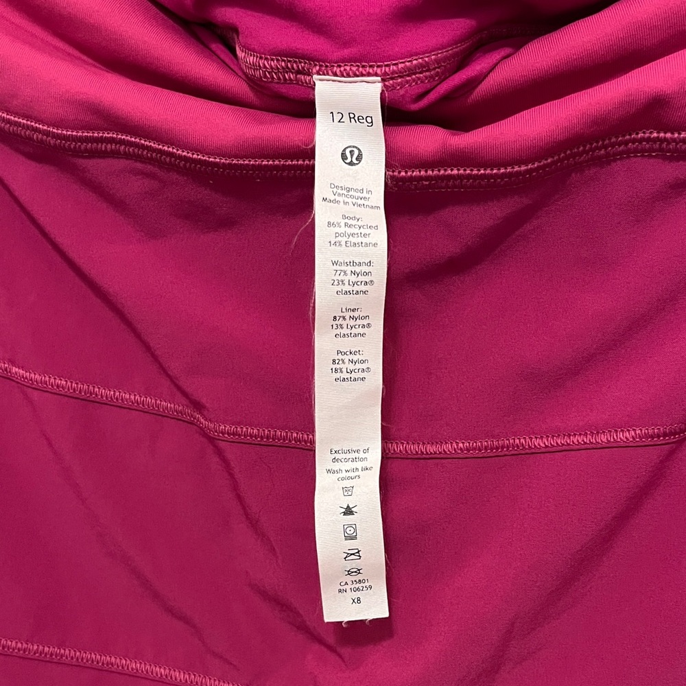 Lululemon Athletica Vibrant Pink Mini Skirt size 12 - Picture 5 of 7